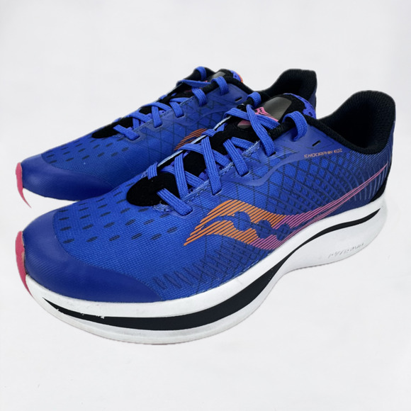 Saucony Big Kids Endorphin KDZ Sneaker 3.5 Blue Lightweight Breathable Running - Picture 2 of 11